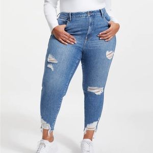 Good American Jeans Good Curve Skinny Crop